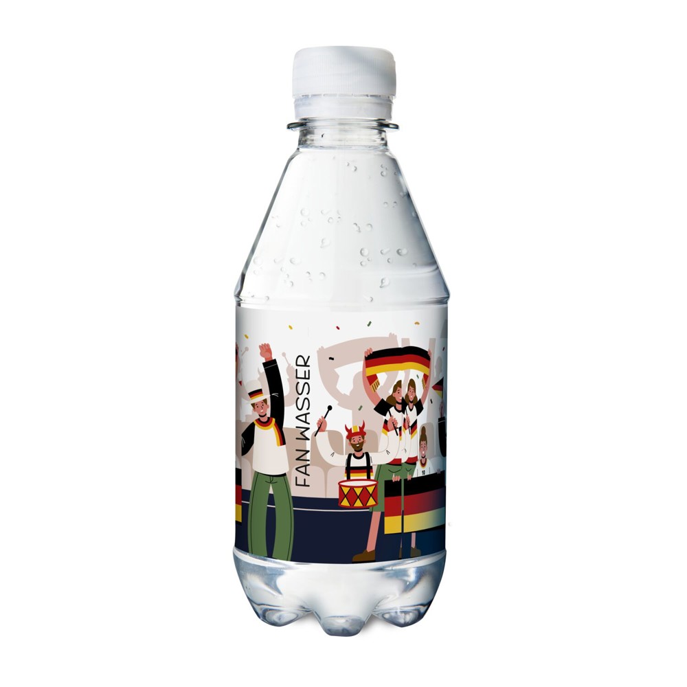 330 ml PromoWater - Mineralwasser, still, Hergestellt in Deutschland - Papier-Etikett