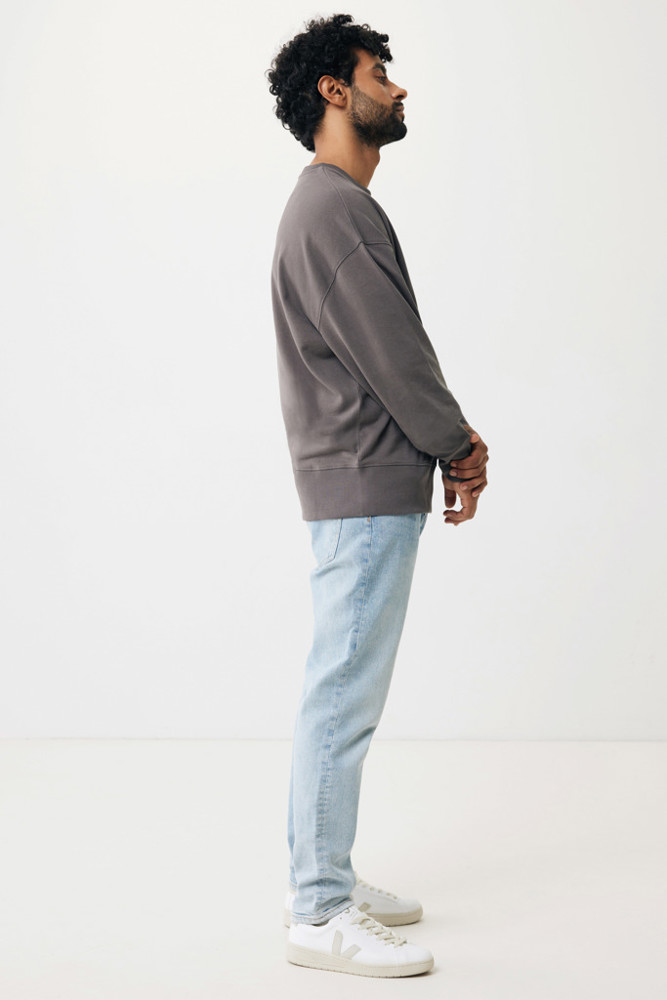 IQONIQ Kruger Relax-Rundhals-Sweater aus recycelt. Baumwolle