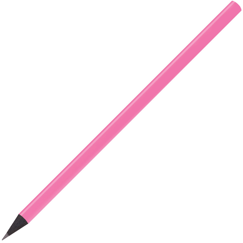 schwarz gefärbter Bleistift, FSC®, lackiert, rund - rosé
