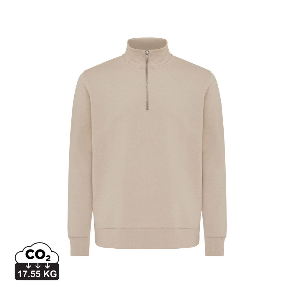 IQONIQ Elgon Quarter-Zip-Sweater aus rec. Baumwolle