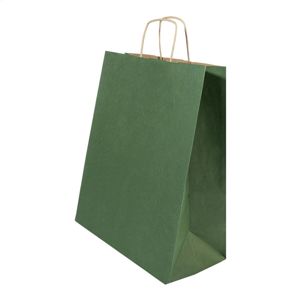 Papbag L - Papiergeschenktasche, groß - grün