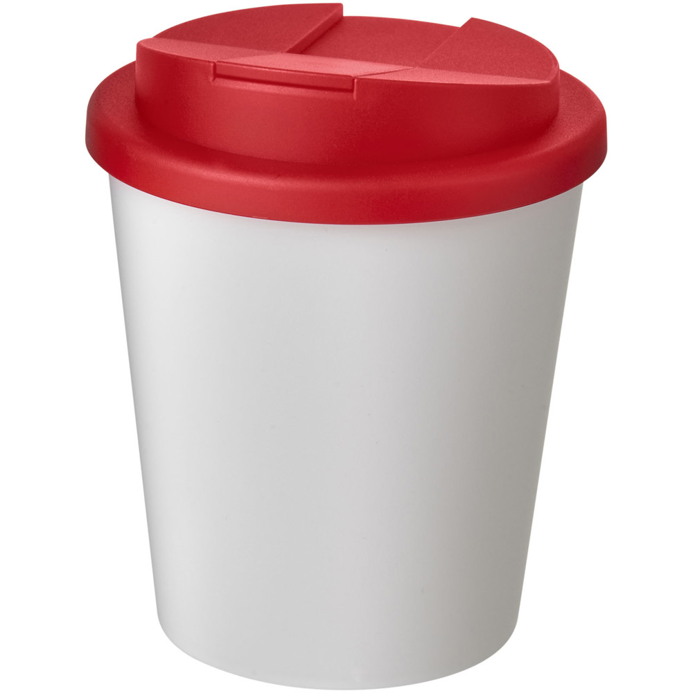 Americano® Espresso 250 ml Isolierbecher mit auslaufsicherem Schraubverschluss - weiss, rot