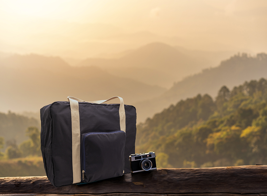 Faltbare Reisetasche 'Tenerife', Polycotton Mitternachtsblau