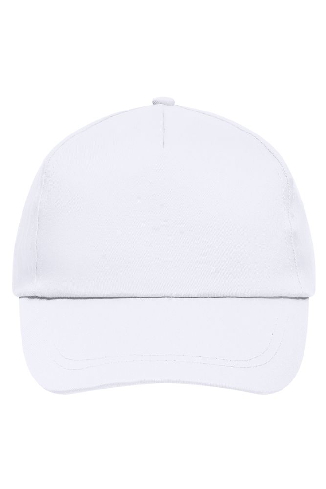 5 Panel Promo Cap Lightly Laminated - White (ca. Pantone white)