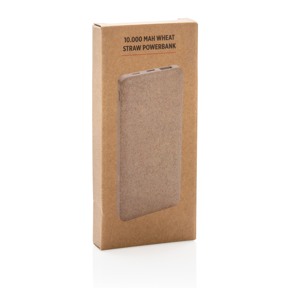 10.000 mAh Weizenstroh Powerbank