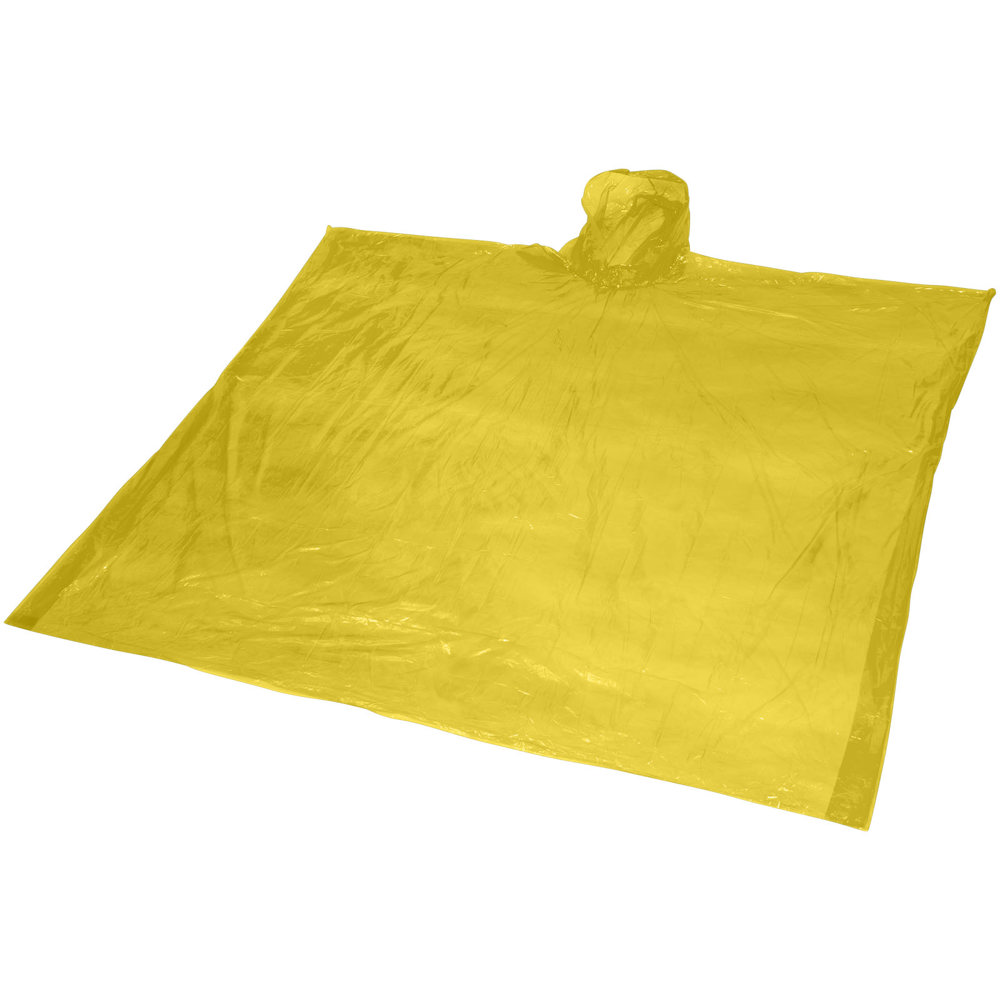 Ziva Einweg Regenponcho mit Hülle - gelb
