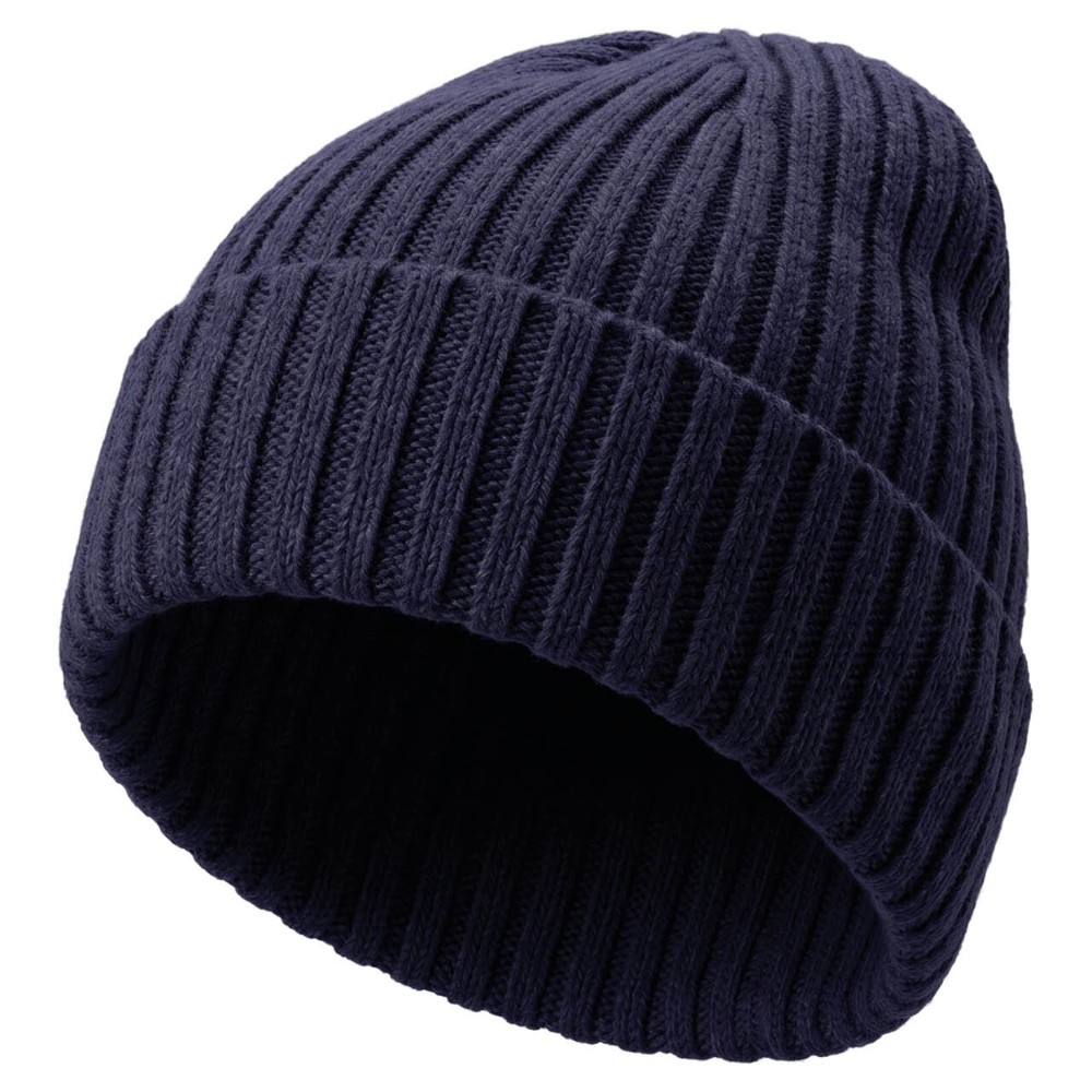 Nilton's Strickmütze, 15% Merinowolle - Navy (PMS533c) / Navy
