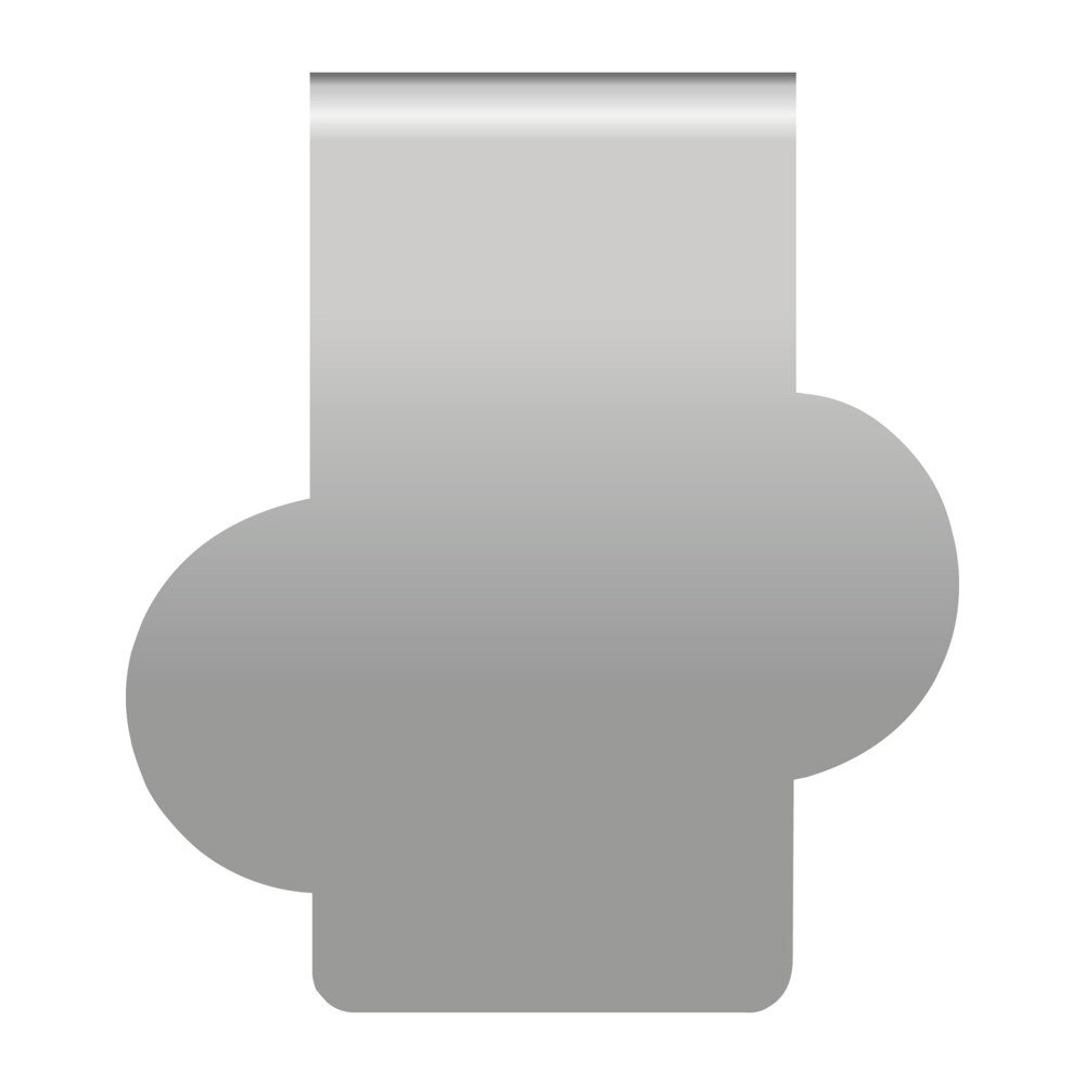 ROMINOX® Mehrweg-Büroklammer Shape Clip Variante A, idealer Mailingartikel für Dokumente, bis zu 18 Seiten Klemmkraft