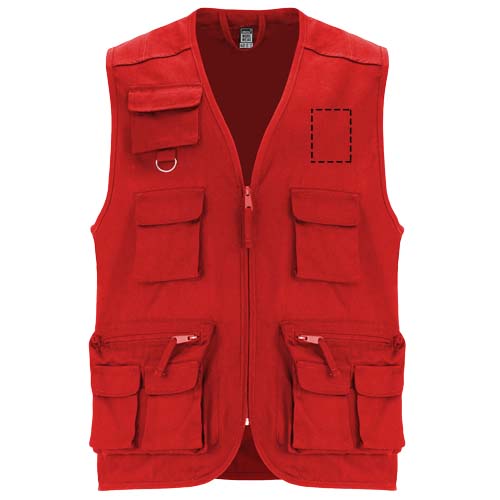 Venera Arbeitsweste mit V-Ausschnitt und mehreren Taschen, 200 g/m2 