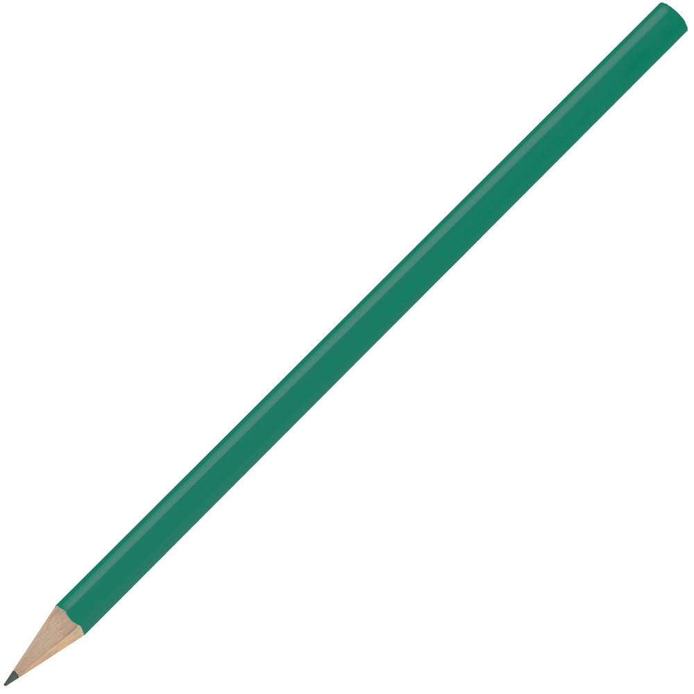 Bleistift, lackiert, Made in EU, FSC®, rund - Grün
