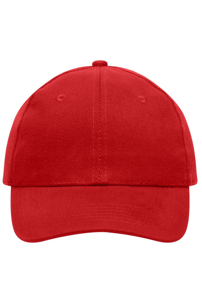 6 Panel Cap Heavy Cotton - Red (ca. Pantone 200C)