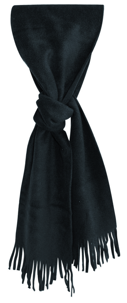 Fleece-Schal - Schwarz