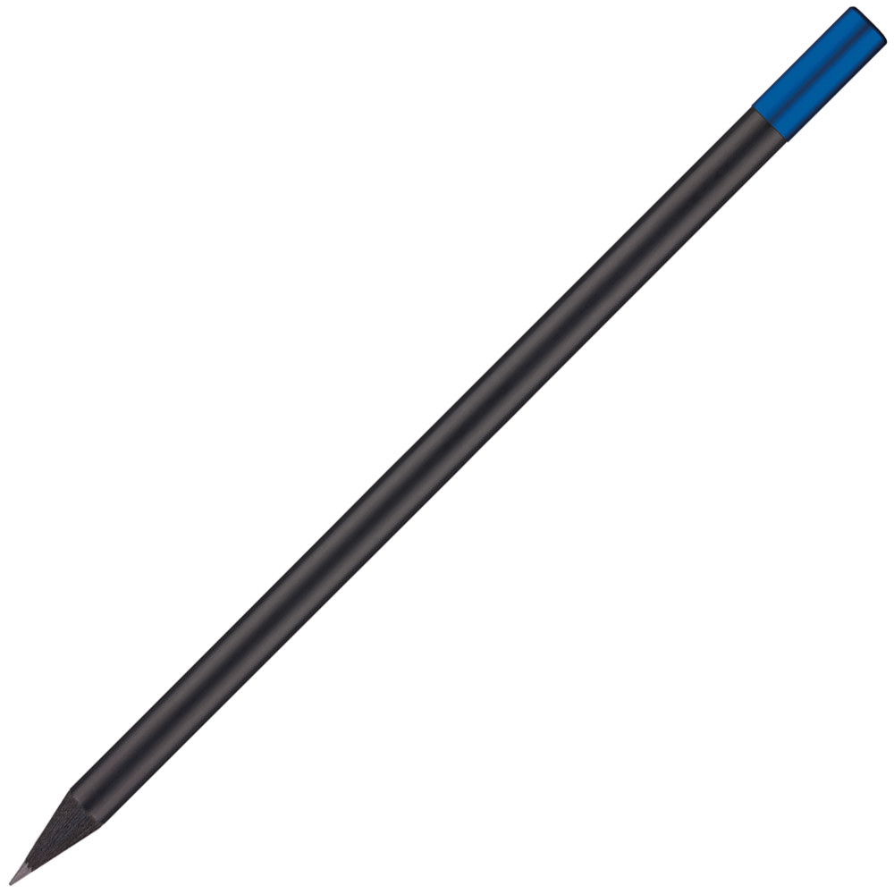 Bleistift mit Magnet und Metallkappe, FSC® - schwarz / grün