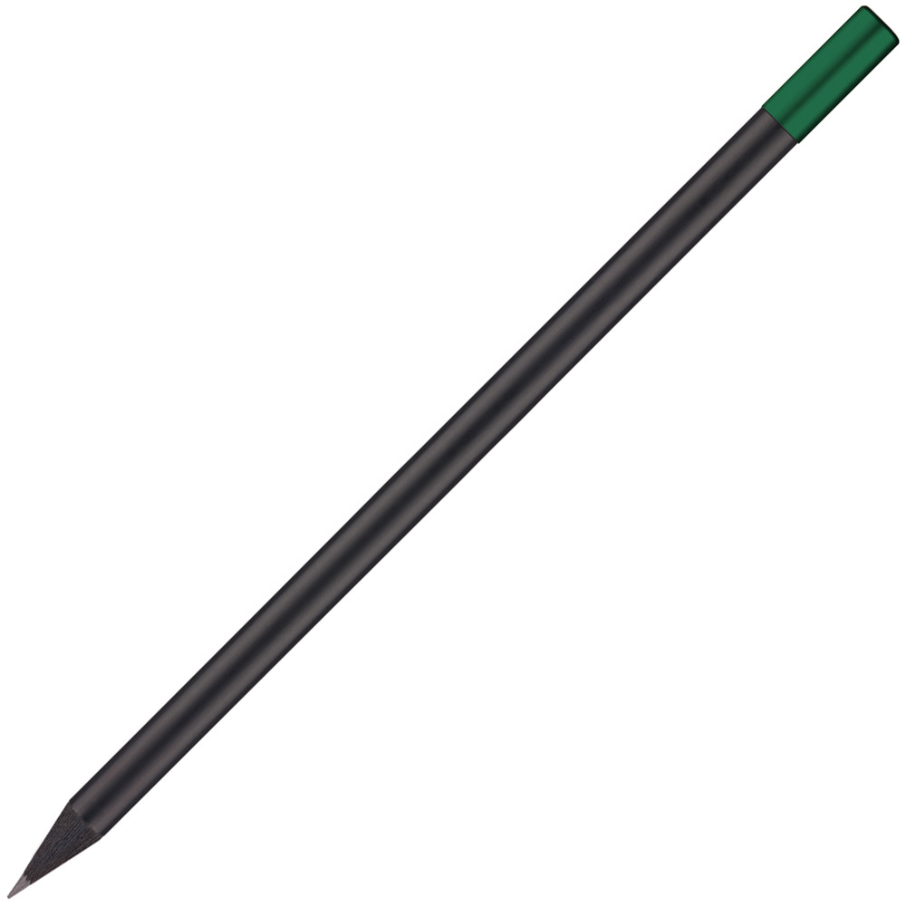 Bleistift mit Magnet und Metallkappe, FSC® - schwarz / blau