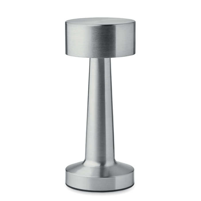 HIERLUZ - USB-Tischlampe Metall - mattsilber