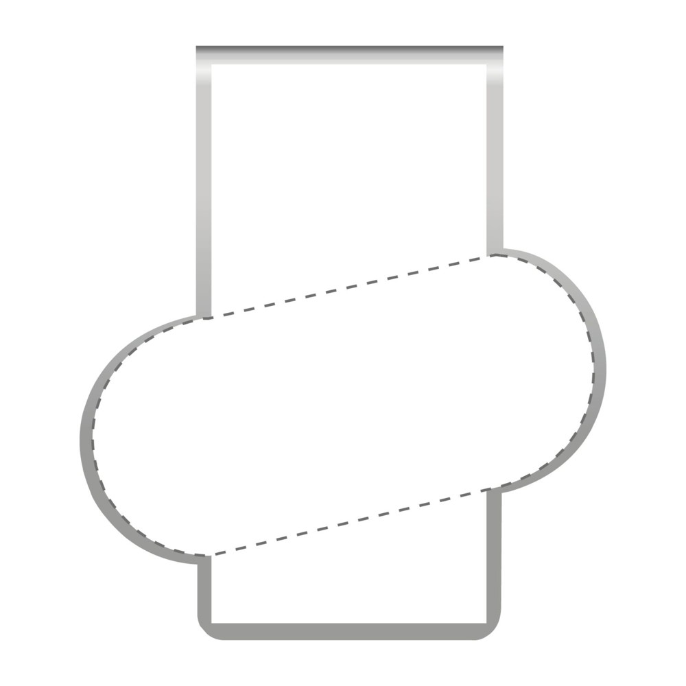 ROMINOX® Mehrweg-Büroklammer Shape Clip Variante A, idealer Mailingartikel für Dokumente, bis zu 18 Seiten Klemmkraft
