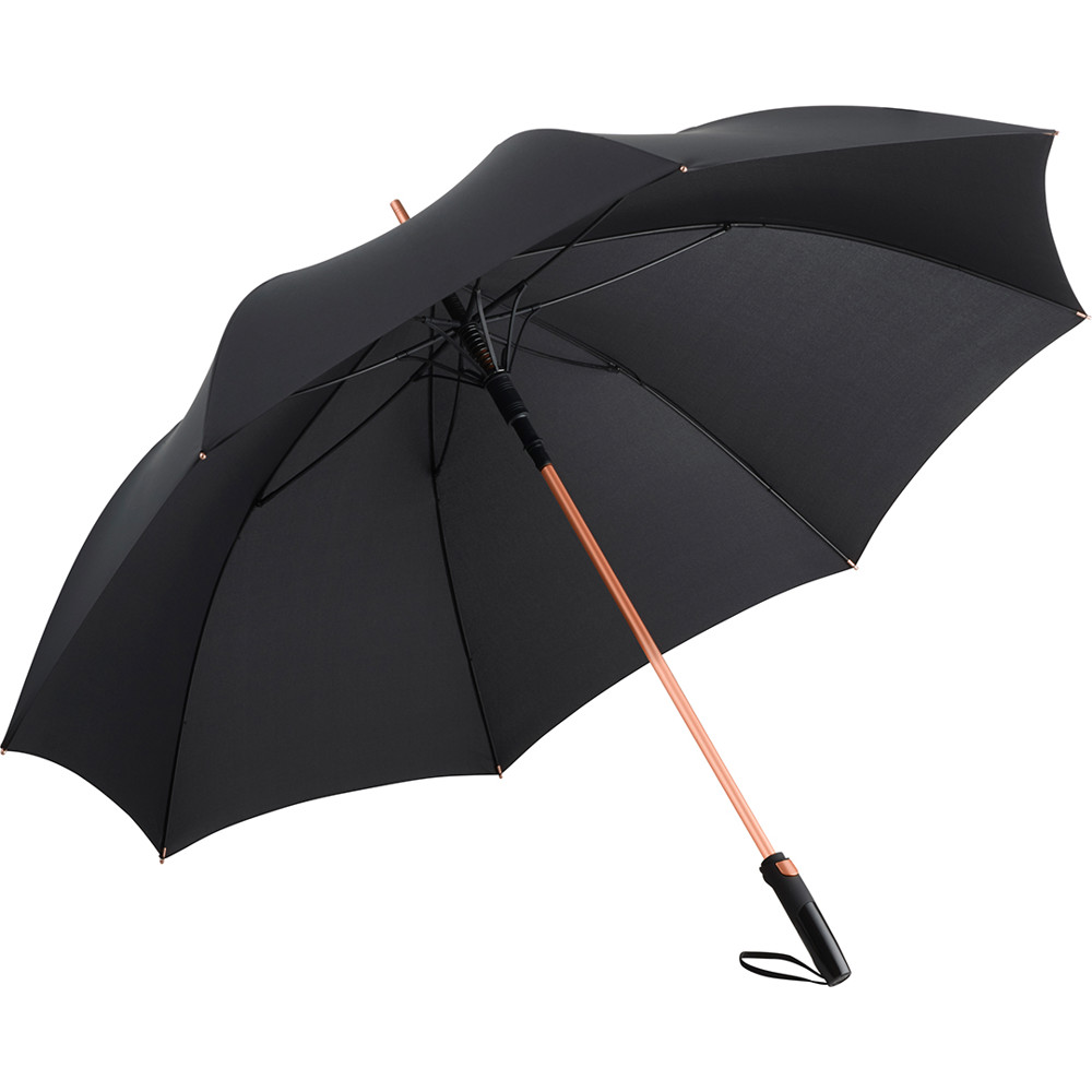 7399 AC-Alu-Gästeschirm FARE® Precious - schwarz/kupfer