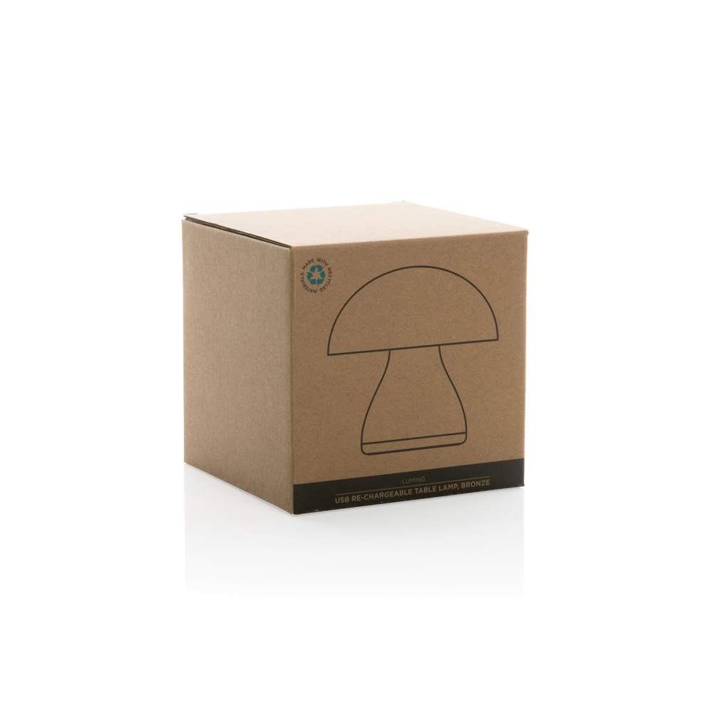 Luming wiederaufladbare USB-Tischlampe aus RCS Kunststoff