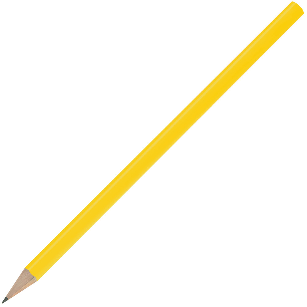 Bleistift, lackiert, Made in EU, FSC®, rund - Gelb