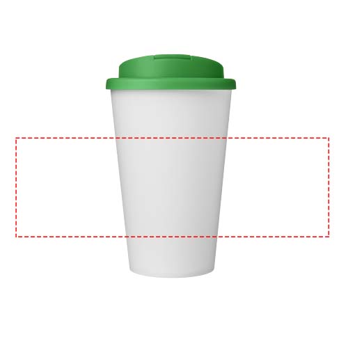 Americano® Eco 350 ml recycelter Becher mit auslaufsicherem Deckel