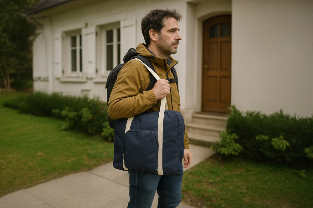 Faltbare Reisetasche 'Tenerife', Polycotton Mitternachtsblau