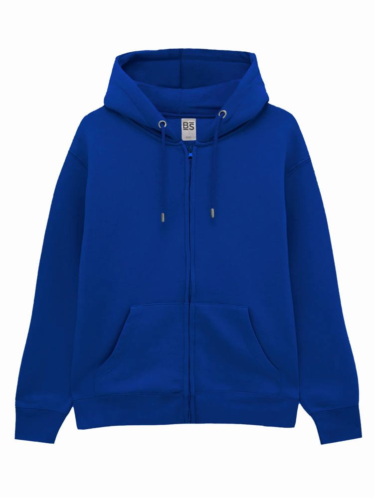 BS Berry Zip Sweater, 80 % Baumwolle, 20 % Polyester - Kobaltblau (PMS 2145C)
