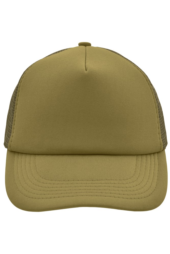 5 Panel Polyester Mesh Cap - Olive (ca. Pantone 5825C)