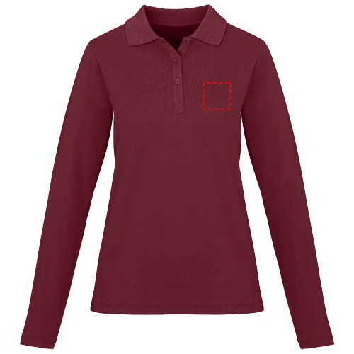 Calgary 180 g/m² Langarm Poloshirt für Damen