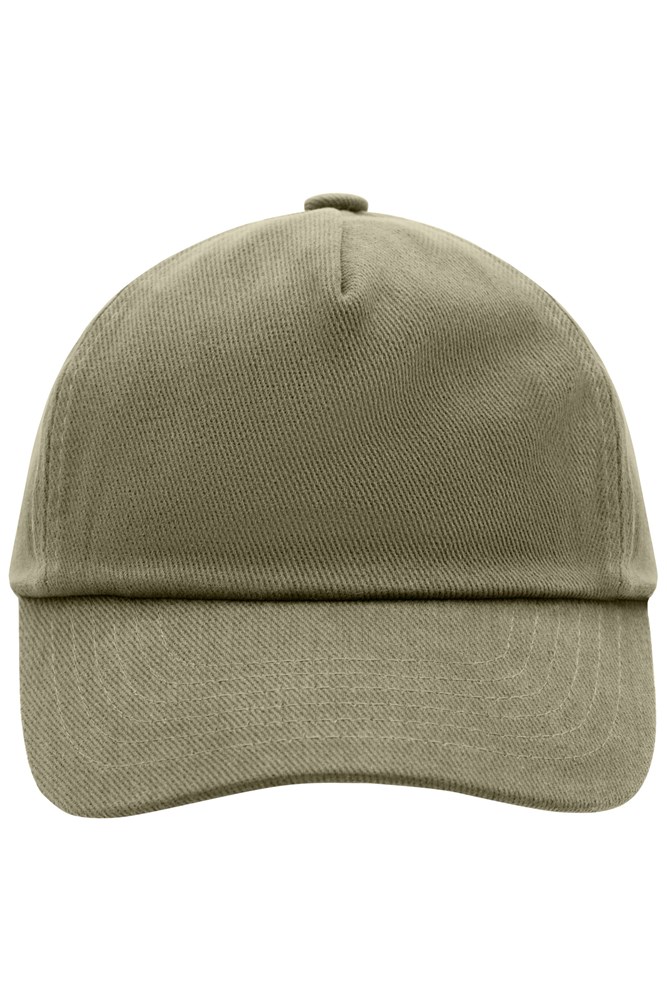 5 Panel Kids' Cap - Dark-khaki (ca. Pantone 7536C)