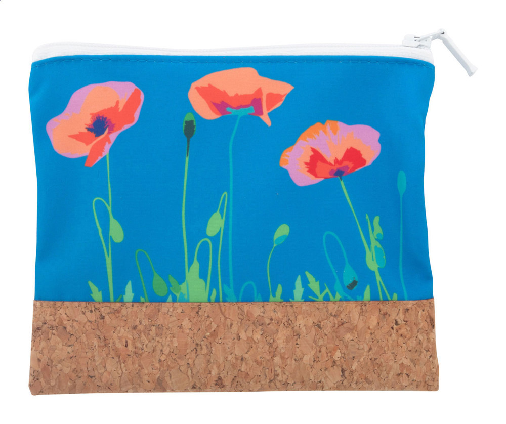 CreaBeauty Cork S - Individuelle Kosmetiktasche - weiß/natur
