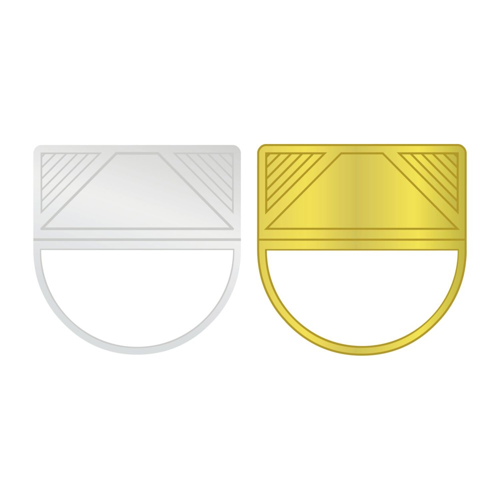 ROMINOX® Eckenklammer Corner Snap in Gold, idealer Mailingartikel für Dokumente, Büroklammer mit bis zu 10 Seiten Klemmkraft