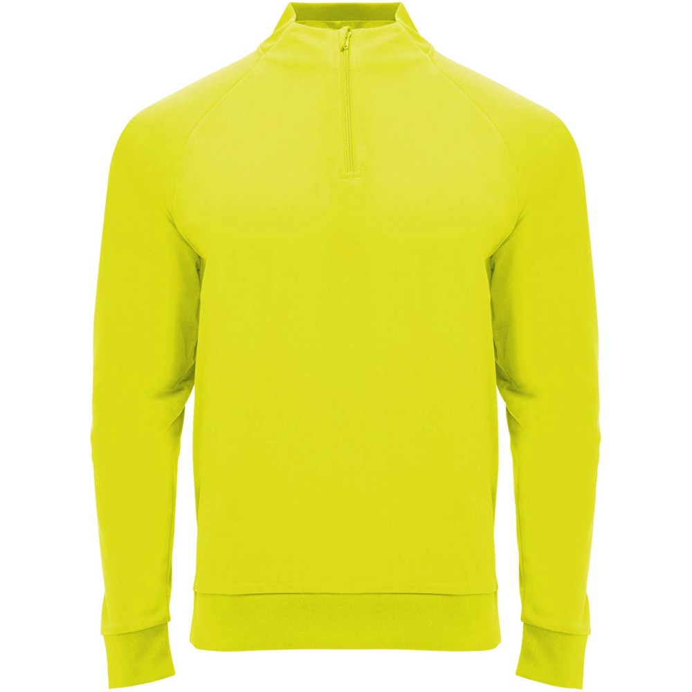Epiro 200 g/m² Half-Zip Sweatshirt für Kinder - fluorgelb
