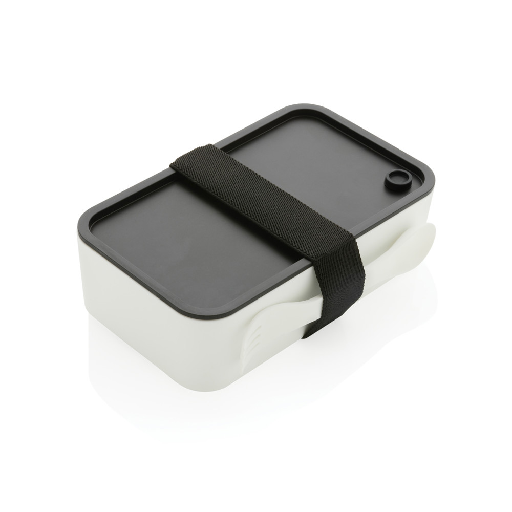 GRS RPP Lunchbox mit Göffel - weiß (± PMS White)