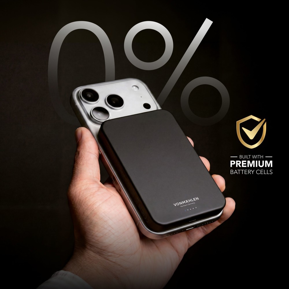 Evergreen Mag 10000 - Die magnetische Powerbank für längere Tage - Schwarz