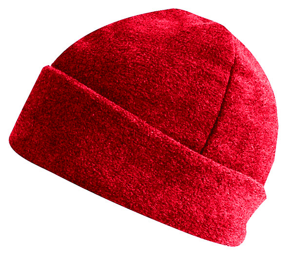 Fleece-Mütze - Rot