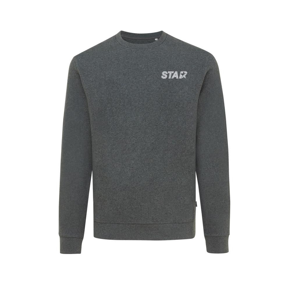 IQONIQ Denali ungefärbt. Rundhals-Sweater aus recycelter BW