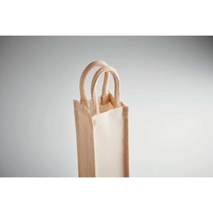 CAMPO DI VINO - Flaschen-Geschenktasche Jute