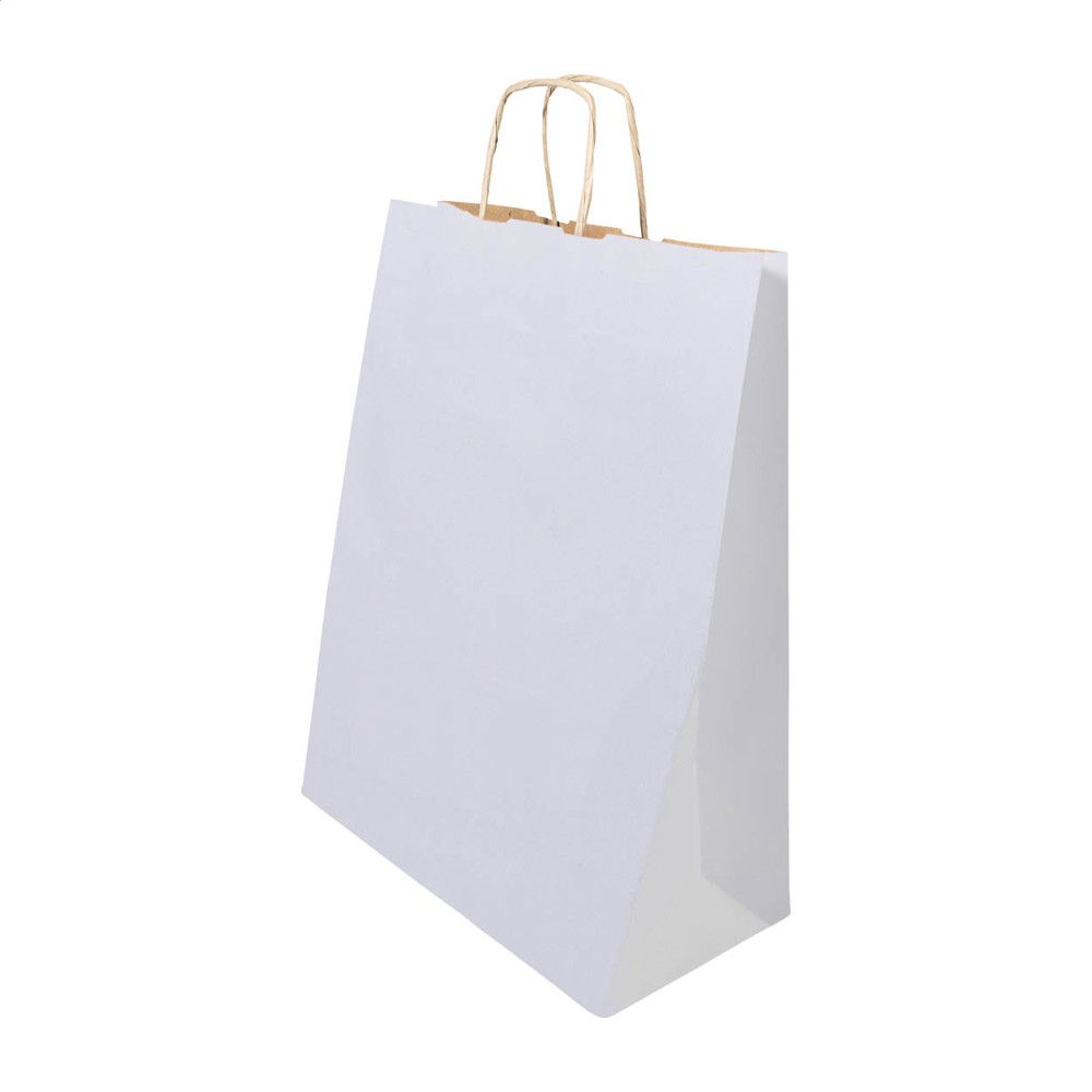 Papbag M - Papiergeschenktasche, mittel - Weiß