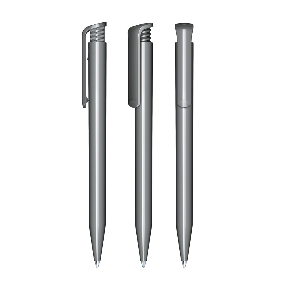senator® Super Hit Polished Druckkugelschreiber - cool gray 9