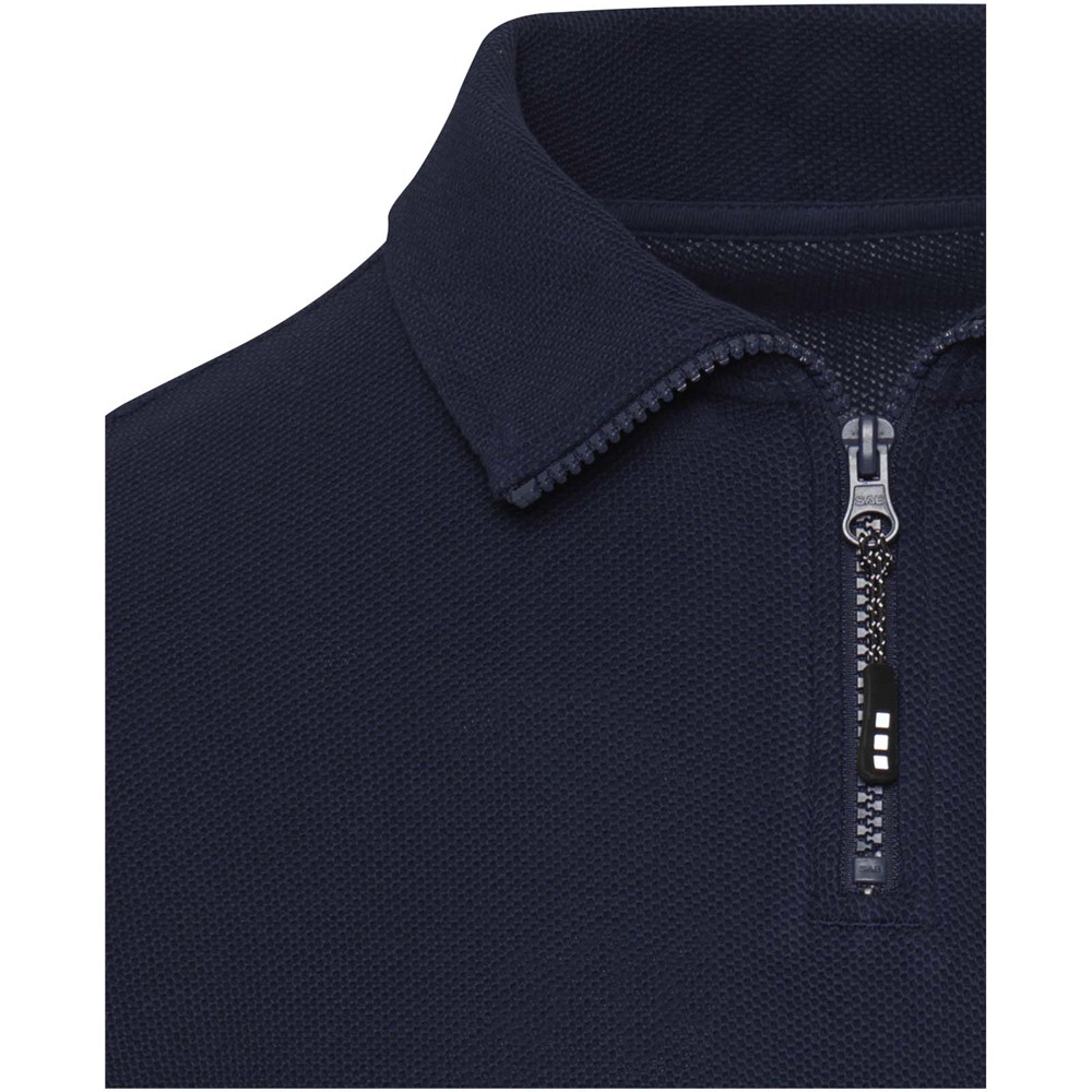 Apollo 245 g/m² Langarm Poloshirt Unisex mit Reißverschluss