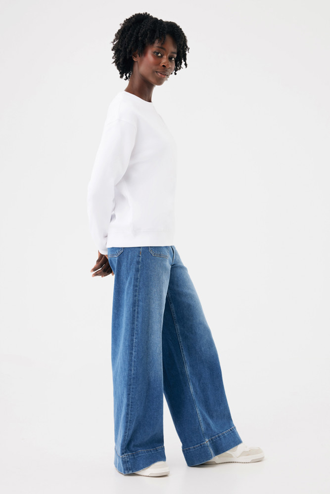 IQONIQ Torla Rundhals-Pullover aus recycelter Baumwolle
