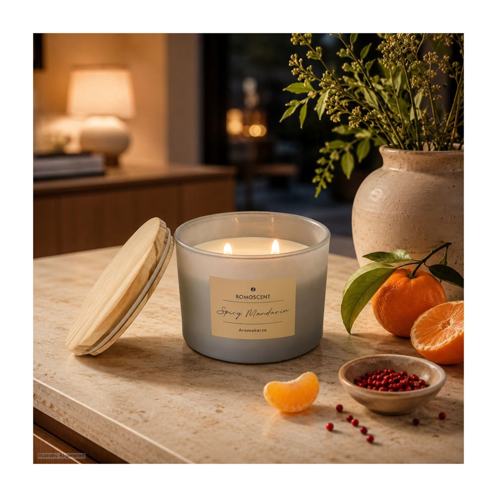 ROMOSCENT® Aromakerze Spicy Mandarin