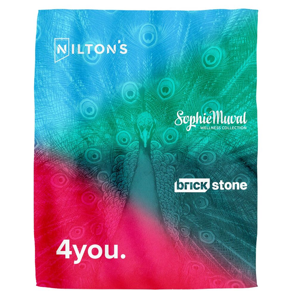Nilton's Sherpa Sublimation Fleecedecke 150x120 cm, 450 gr/m²