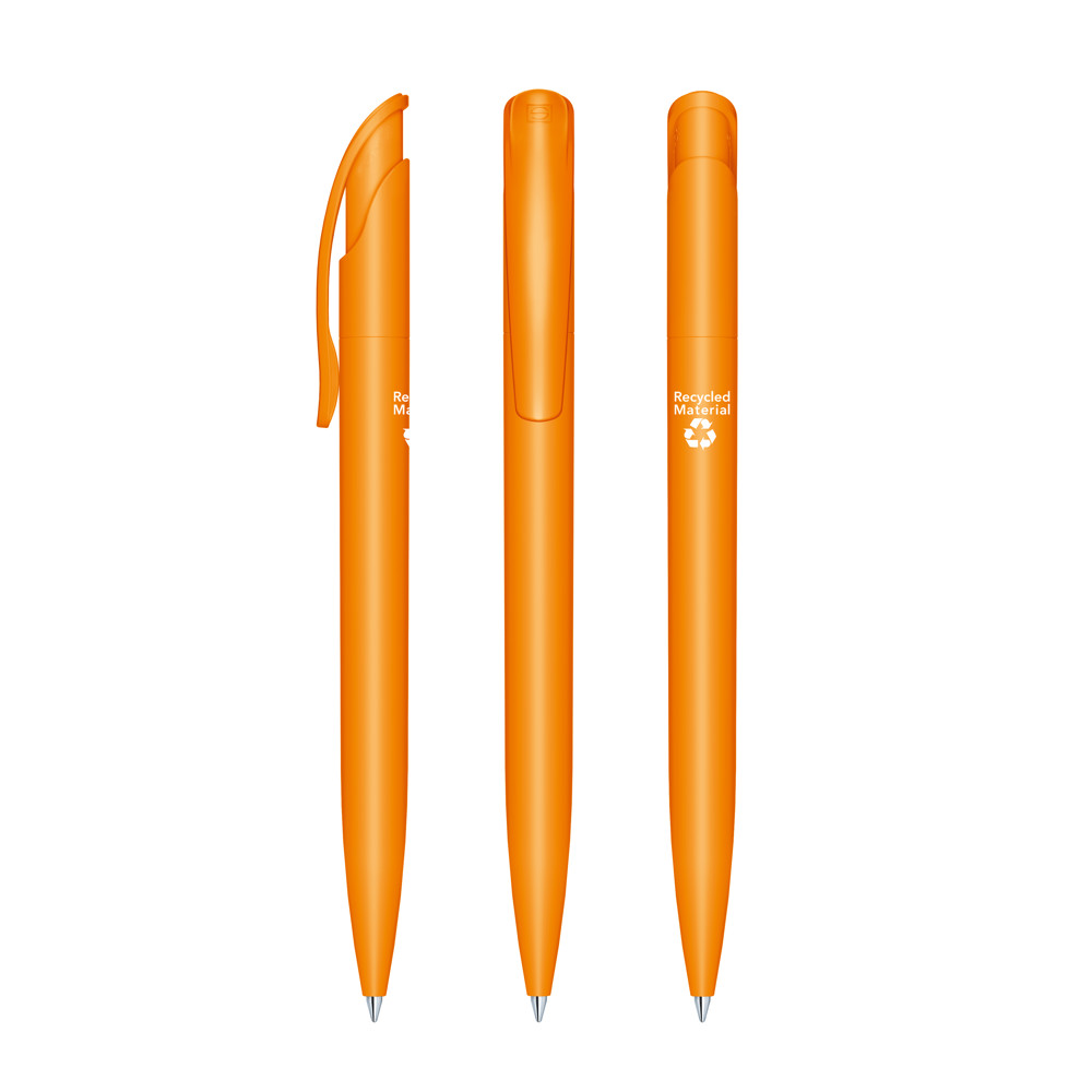 senator® Challenger Matt Recycled Druckkugelschreiber - orange 151