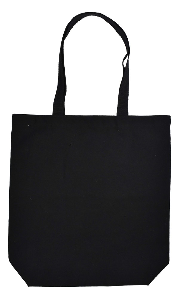 Bauwolltasche mit langen Henkeln und Bodenfalte, 300 gr/m²
