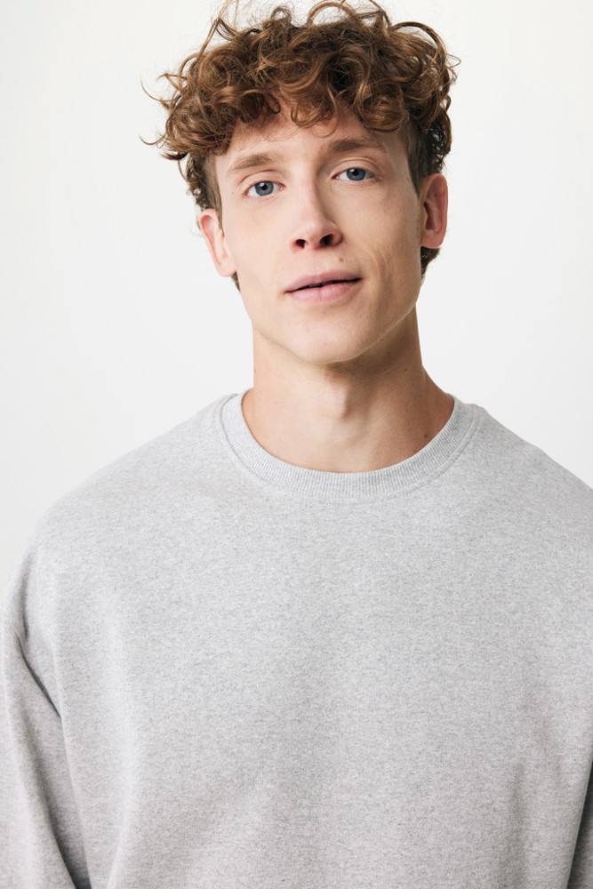 IQONIQ Kruger Relax-Rundhals-Sweater aus recycelt. Baumwolle
