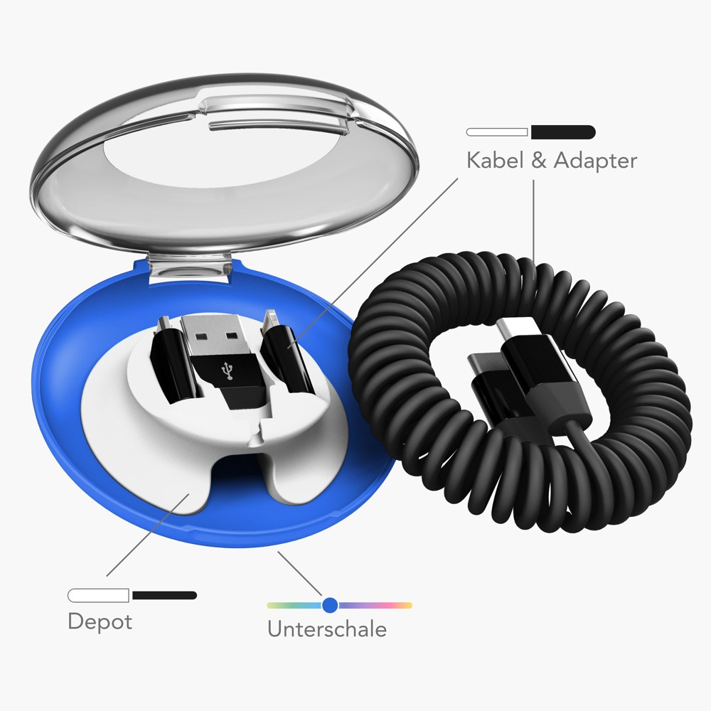 allroundo® eco - Das nachhaltige All-in-One Lade- und Datenkabel - Pantone