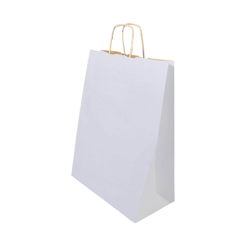 Papbag S - Papiergeschenktasche, klein - Weiß