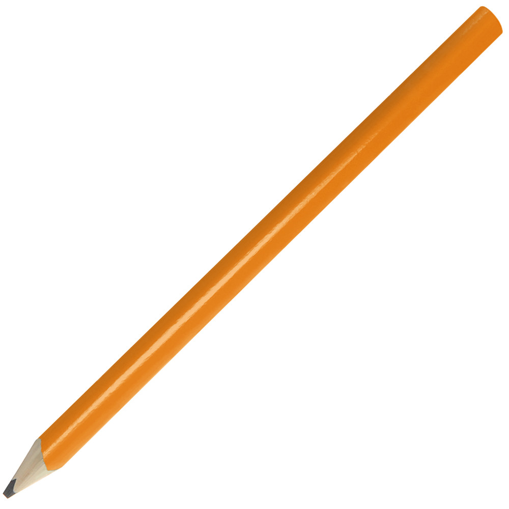 Zimmermannsbleistift, 24 cm, Made in EU, FSC®, oval, gespitzt - orange