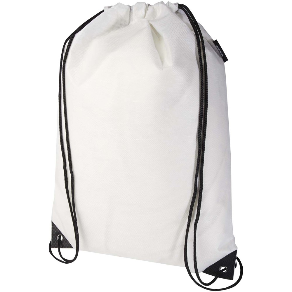 Evergreen Sportbeutel aus recyceltem GRS Non Woven 5 L - weiss